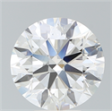 Lab Created Diamond 6.02 Carats, Round with Excellent Cut, G Color, VS1 Clarity and Certified by IGI