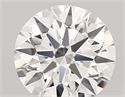 Lab Created Diamond 1.88 Carats, Round with ideal Cut, D Color, vs1 Clarity and Certified by IGI