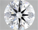 Lab Created Diamond 3.83 Carats, Round with ideal Cut, E Color, vvs2 Clarity and Certified by IGI