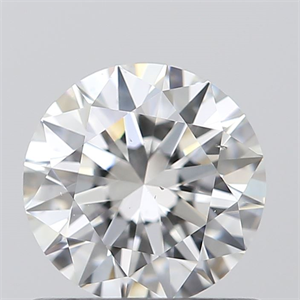 Picture of 0.74 Carats, Round with Excellent Cut, E Color, VS2 Clarity and Certified by GIA