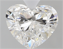 1.00 Carats, Heart F Color, VS2 Clarity and Certified by GIA