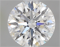 0.72 Carats, Round with Excellent Cut, D Color, VVS1 Clarity and Certified by GIA