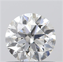 0.60 Carats, Round with Excellent Cut, F Color, I1 Clarity and Certified by GIA