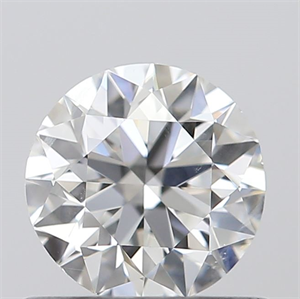 Picture of 0.60 Carats, Round with Excellent Cut, F Color, I1 Clarity and Certified by GIA