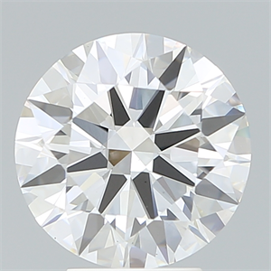 Picture of Lab Created Diamond 4.11 Carats, Round with Ideal Cut, F Color, VS1 Clarity and Certified by IGI