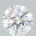 Lab Created Diamond 4.06 Carats, Round with Ideal Cut, F Color, VS1 Clarity and Certified by IGI