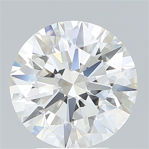 Picture of Lab Created Diamond 4.06 Carats, Round with Ideal Cut, F Color, VS1 Clarity and Certified by IGI