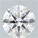 Lab Created Diamond 6.08 Carats, Round with Excellent Cut, F Color, VS1 Clarity and Certified by IGI