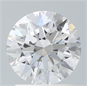 Lab Created Diamond 1.60 Carats, Round with Ideal Cut, D Color, VS1 Clarity and Certified by IGI