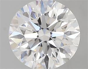 Picture of 0.50 Carats, Round with Excellent Cut, D Color, VVS2 Clarity and Certified by GIA