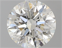0.51 Carats, Round with Excellent Cut, H Color, VVS1 Clarity and Certified by GIA