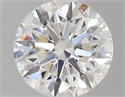 0.58 Carats, Round with Excellent Cut, D Color, VVS1 Clarity and Certified by GIA