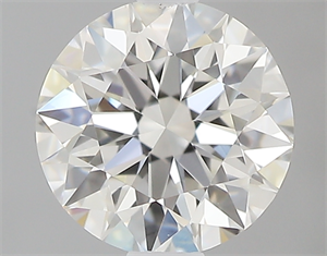 Picture of 0.57 Carats, Round with Excellent Cut, H Color, IF Clarity and Certified by GIA