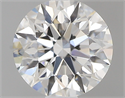 0.53 Carats, Round with Excellent Cut, E Color, VVS2 Clarity and Certified by GIA