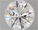 0.50 Carats, Round with Very Good Cut, G Color, IF Clarity and Certified by GIA