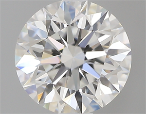 Picture of 0.53 Carats, Round with Excellent Cut, F Color, VVS2 Clarity and Certified by GIA