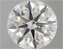 0.53 Carats, Round with Excellent Cut, G Color, VS2 Clarity and Certified by GIA