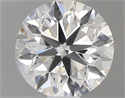 0.50 Carats, Round with Very Good Cut, E Color, IF Clarity and Certified by GIA