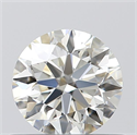 0.51 Carats, Round with Excellent Cut, J Color, VVS1 Clarity and Certified by GIA