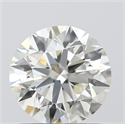 1.00 Carats, Round with Excellent Cut, K Color, VS2 Clarity and Certified by GIA