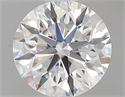 0.57 Carats, Round with Excellent Cut, D Color, VS2 Clarity and Certified by GIA