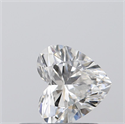 0.51 Carats, Heart E Color, VS1 Clarity and Certified by GIA