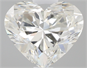 0.74 Carats, Heart I Color, VS2 Clarity and Certified by GIA
