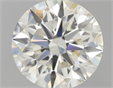 0.83 Carats, Round with Excellent Cut, K Color, VVS1 Clarity and Certified by GIA