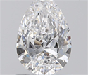 0.70 Carats, Pear D Color, VS2 Clarity and Certified by GIA
