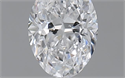 0.51 Carats, Oval D Color, SI2 Clarity and Certified by GIA