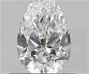 0.52 Carats, Pear E Color, VVS2 Clarity and Certified by GIA