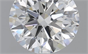 0.92 Carats, Round with Excellent Cut, F Color, SI1 Clarity and Certified by GIA