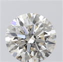 0.75 Carats, Round with Excellent Cut, K Color, SI1 Clarity and Certified by GIA