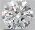 0.75 Carats, Round with Excellent Cut, E Color, VVS2 Clarity and Certified by GIA
