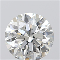 0.53 Carats, Round with Excellent Cut, H Color, VVS1 Clarity and Certified by GIA