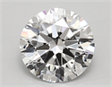 Lab Created Diamond 1.68 Carats, Round with ideal Cut, D Color, vvs2 Clarity and Certified by IGI