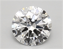 Lab Created Diamond 1.25 Carats, Round with ideal Cut, D Color, vs1 Clarity and Certified by IGI