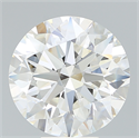 Lab Created Diamond 7.30 Carats, Round with Excellent Cut, G Color, VS1 Clarity and Certified by IGI