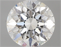 0.52 Carats, Round with Excellent Cut, F Color, VVS2 Clarity and Certified by GIA