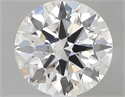 1.06 Carats, Round with Excellent Cut, F Color, VS2 Clarity and Certified by GIA