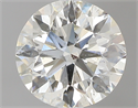 1.00 Carats, Round with Excellent Cut, J Color, SI2 Clarity and Certified by GIA