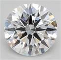 Lab Created Diamond 3.78 Carats, Round with ideal Cut, F Color, vvs2 Clarity and Certified by IGI