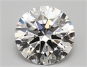 Lab Created Diamond 1.79 Carats, Round with ideal Cut, D Color, vvs2 Clarity and Certified by IGI