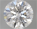 0.53 Carats, Round with Excellent Cut, D Color, SI1 Clarity and Certified by GIA