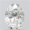 0.53 Carats, Oval E Color, SI2 Clarity and Certified by GIA