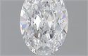 0.49 Carats, Oval D Color, VS2 Clarity and Certified by GIA