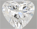 0.40 Carats, Heart F Color, VS1 Clarity and Certified by GIA