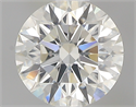 0.50 Carats, Round with Excellent Cut, I Color, VVS2 Clarity and Certified by GIA