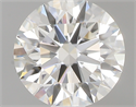 0.50 Carats, Round with Excellent Cut, H Color, VVS1 Clarity and Certified by GIA