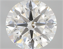 0.83 Carats, Round with Excellent Cut, H Color, VS1 Clarity and Certified by GIA